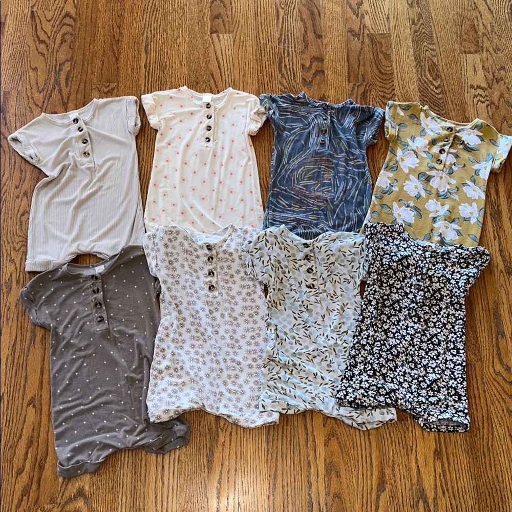 Lou Lou & company bundle of 8 rompers - 12-24mo - good condition (see notes)